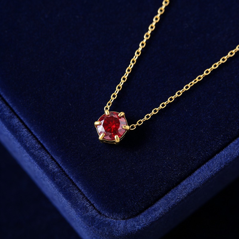 1.0 Carat Stainless Steel Moissanite Necklace